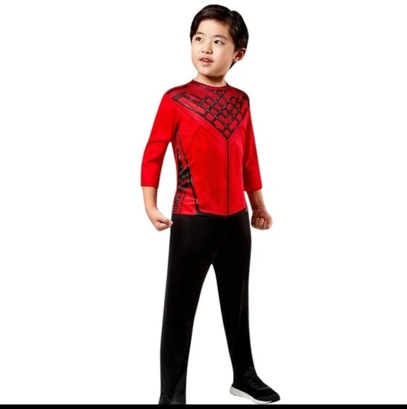 Marvel Boys Shang-Chi Costume, Child Legend of the Ten Rings Jumpsuit, SM (4–6) - Picture 1 of 5